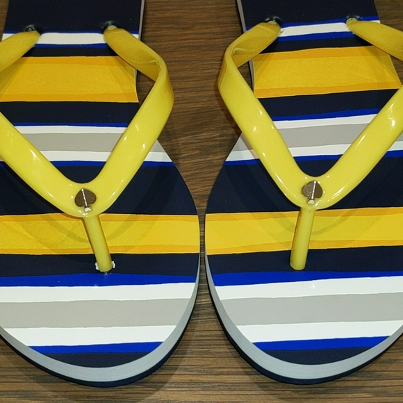 NEW Kate Spade Feldon Flip Flop- Over Print Stripe - Picture 8 of 10